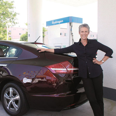 Jamie Lee Curtis a jej Honda Clarity FCX.